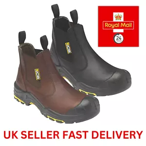 Botas para hombre JCB distribuidor seguridad laboral punta de acero entresuela tobillo tallas 8 a 13 - Imagen 1 de 6