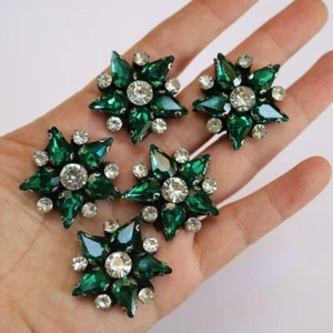 5 pezzi toppe stelle perline strass paillettes ricamo applicazioni fai da te abbigliamento - Foto 1 di 20