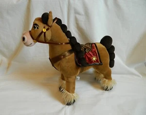 Disney Tangled Rapunzel Brown Horse Fidella Plush 16" - Picture 1 of 4