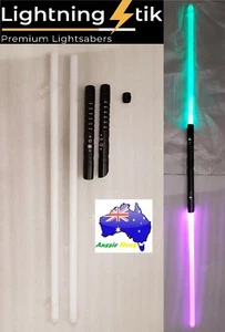 202cm Metal Lightsaber Lightstaff staff sword 11 Colour 3 Sound Fonts Darth Maul - Picture 1 of 17