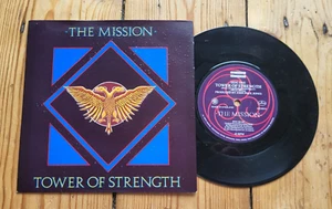 The Mission Tower Of Strength 7"  Textured sleeve Goth Sisters of Mercy - Picture 1 of 2