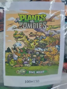 Pflanzen gegen Zombies Kinderdecke super weich werfen bequem Dino könnte 40""x50"" Neu - Bild 1 von 2
