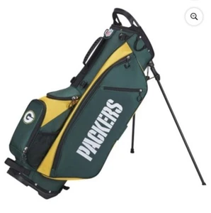 New Wilson NFL Golf bag Green Bay Packers 4 way top - Picture 1 of 8