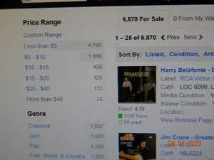 OVER 10,000 VINYL RECORDS $40,000 VALUE MONEY MAKER ALL RANGE OF MUSIC - Picture 1 of 6