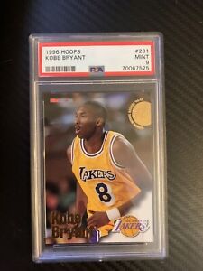 1996-97 NBA Hoops #281 Kobe Bryant Los Angeles Lakers RC Rookie HOF PSA 9