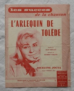 Partition ancienne (1960) L'ARLEQUIN DE TOLEDE, JOCELYNE JOCYA - Picture 1 of 2
