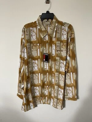 Vintage Southpole Shirt Mens 2XL Brown Button Down Long Sleeve NWT Deadstock - Image 1 of 4