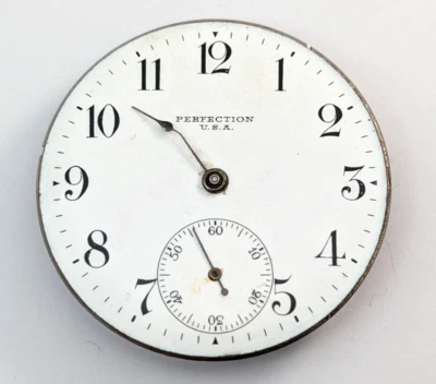 Antique PERFECTION Gr 391 AD148752 NY Standard 7j 43mm Pocket Watch PARTS REPAIR - Image 1 of 4