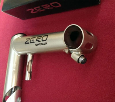 Attacco Shogun Zero CrMo, 1 1/4", 150 mm, 0°, incl. controstaffa cavo freno NOS