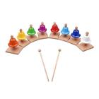 8 Notes Hand Bells Baby Learning Percussion Instruments Musical Bells Toy