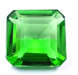 Natural Radiant Cut 31.50 Carat Certified New Green Garnet Gemstone 25P - Picture 1 of 8