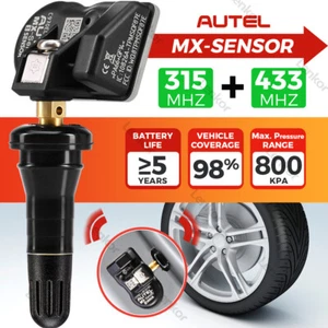 Autel TPMS Sensor MX-Sensor 315MHz + 433MHz Programmable Universal Rubber Valve - Picture 1 of 10