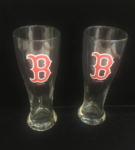 Boston Red Sox Beer Glasses / Set of 2 Cover