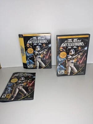 STAR WARS BATTLEFRONT II Pc DVD Rom Original 2005 BATTLE FRONT 2  - Image 1 of 4
