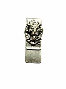 Billets Lion le Bain Argent Antique 7×3 CM Environ Artisanal Money Appâts - Picture 1 of 2