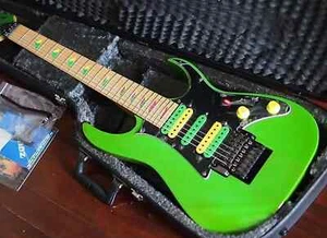 Super 7 String Steve Green Electric Guitar HSH Pickup, Floyd Rose Tremolo - Picture 1 of 7