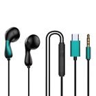 Wired 3.5mm Type C Earphone Headphone With Mic Headset Earbuds