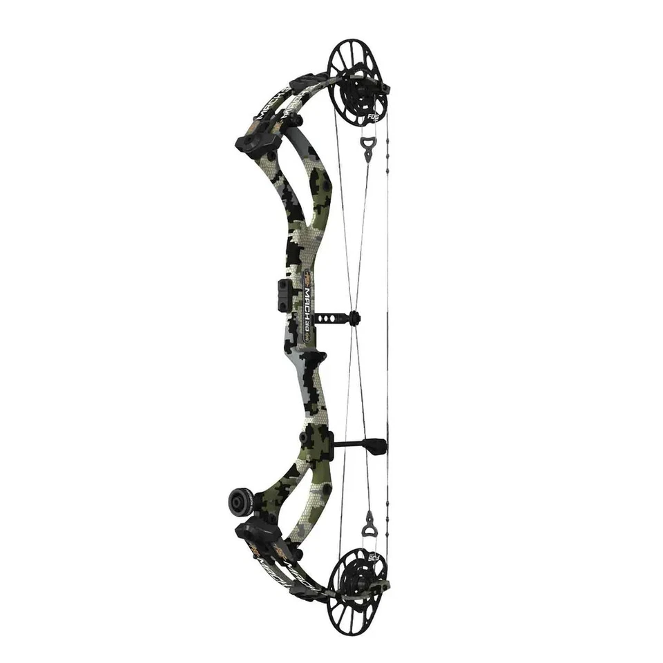 2026 PSE Mach 30 DS FDS Cam RH 80lb Carbon Hunting Bow Kuiu Verde Camo
