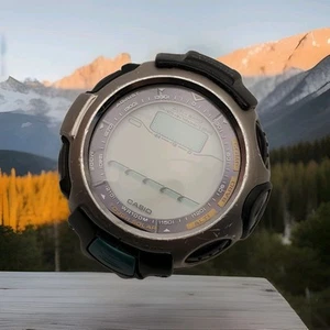 Casio Pro trek [PROTREK] PRG-50 TOUGH SOLAR TRIPLE SENSOR Men's Watch FOR PARTS  - Picture 1 of 10