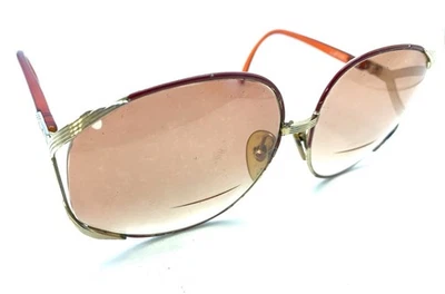 Gafas de sol Christian Dior 2250 44 doradas rojas de gran tamaño mariposa marcos 63-17 120 Foto 1 de 4