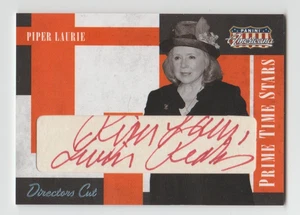 PIPER LAURIE Signed 2011 Americana Prime Time Stars Director's Cut Autograph /20 - Picture 1 of 2
