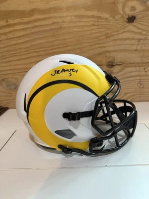 JALEN RAMSEY SIGNED LA RAMS FS LUNAR ECLIPSE SPEED AUTHENTIC HELMET JSA COA - Image 1 of 3