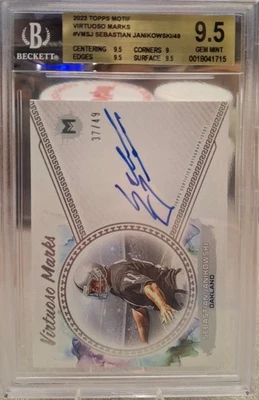 2023 Topps Motif - Virtuoso Marks Sebastian Janikowski #VM-SJ /49 (AU) GEM MINT  - Image 1 of 3