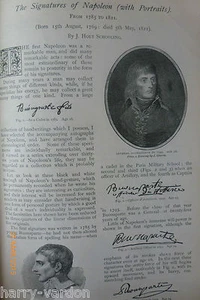 Napoleon Bonaparte Signature Handwriting Rare Antique Graphology Article 1895 - Picture 1 of 8