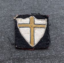 WW2 8th Army White Blanco Heavily Embroidered Original Formation Sign