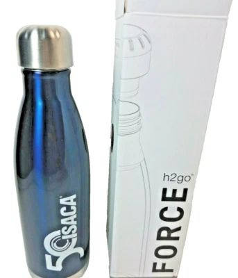 h2go Force ~ 17 oz ~ Botella aislada de acero ~ Isaca 50 (aniversario) ~ Nuevo en caja Foto 1 de 4