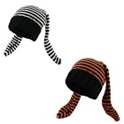 Striped Beanie Hat Cosplay Costume Cap Winter Hat Teens Warm Headwear
