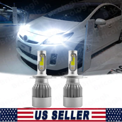 Kit de faros LED H4 9003 6000K bombillas de haz alto/bajo para Toyota Prius 2001-2009 Foto 1 de 4