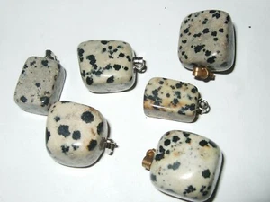 - Ciondolo Pietra Cristalloterapia - DIASPRO DALMATA - Picture 1 of 1