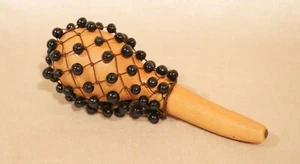 Sonajero Calabaza con Bolas Instrumento Folklore Shaker Maracas Sonajero de Mano Naturaleza - Imagen 1 de 1