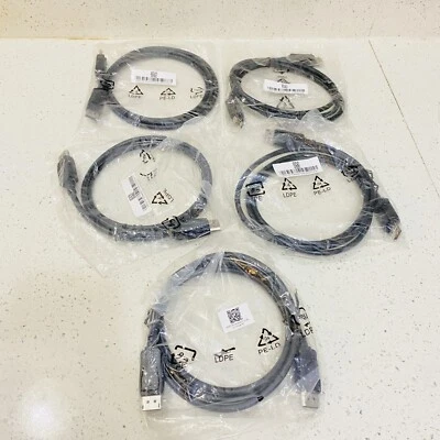 Lot 5X - Display Port to Display Port Cable DP Male to Male Cord 4K UHD QHD FHD - Image 1 of 4