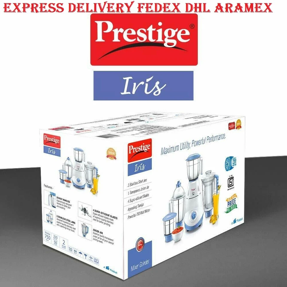 Prestige Iris 750W Batidora Triturador Con 3 Acero Inoxidable Jar & 1 Exprimidor - Imagen 1 de 4