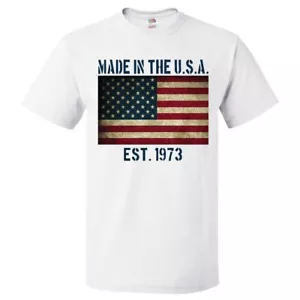 52nd Birthday Gift For 52 Year Old Made In USA 1973 Shirt - Picture 1 of 1