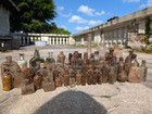 10 Antike , Alte Glasflaschen, 19/20 Jh. Bodenfunden