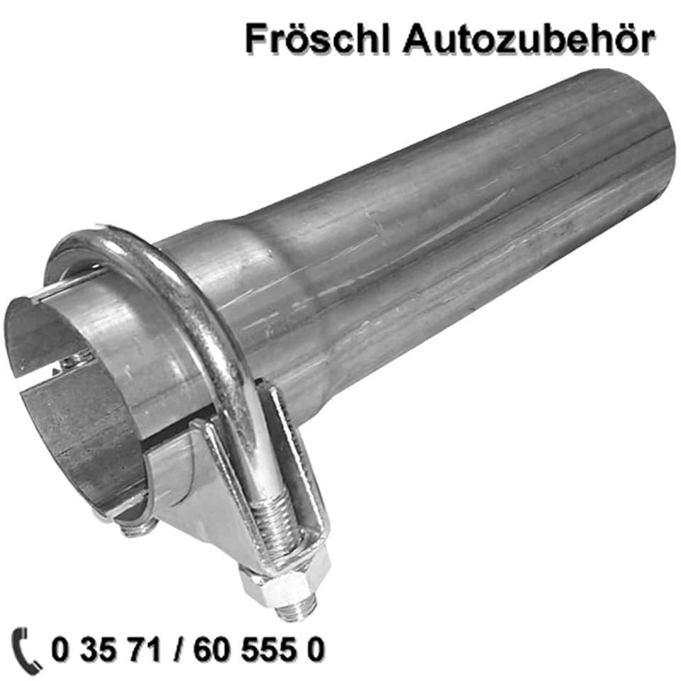 55 mm außen auf 55 mm innen Schelle Adapter Auspuff Rohr Reduzierstück e*