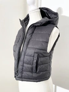 ZARA Australia Hood Puffer Vest Black Size 9-10 140cm - Picture 1 of 9