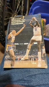 1985-86 Philadelphia 76ers Statistical Yearbook Moses Malone,Kareem Abdul-Jabbar - Picture 1 of 2