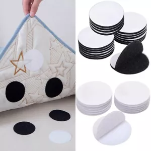 30 pares de almohadillas adhesivas de velcro redondas autoadhesivas almohadilla de velcro reutilizable 5 cm nuevas - Imagen 1 de 8