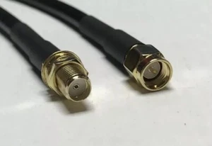 SMA Male To SMA Female 10 Ft. RFC195 Adapter Connector Coaxial RF Pigtail Cable - Picture 1 of 3