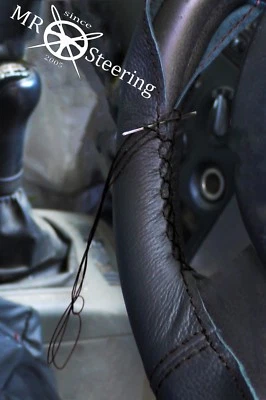 Couvre Volant En Cuir Véritable Pour Vauxhall Opel Omega B 94-03 Double Couture - Photo 1/4