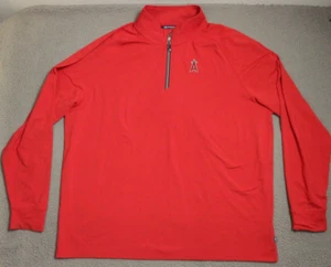 Los Angeles Angels Baseball Sweatshirt Mens 2XL  Red MLB - Picture 1 of 12