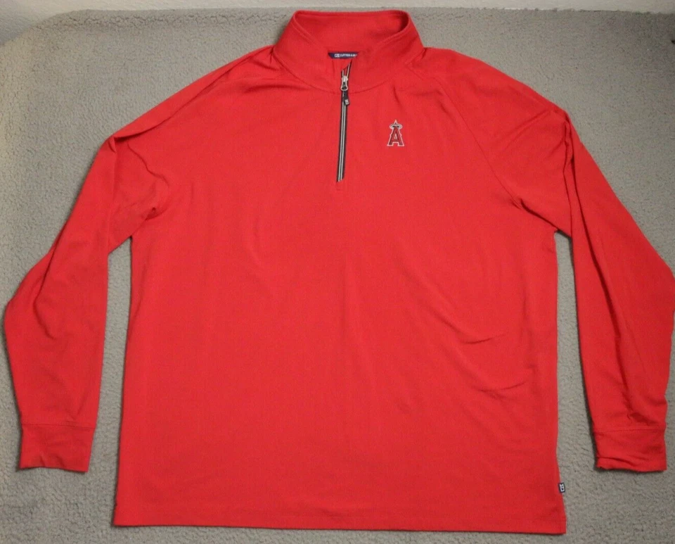 Los Angeles Angels Baseball Sweatshirt Mens 2XL  Red MLB - Image 1 of 4
