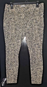 Old Navy Stevie High Rise Damen große Hose Gepard Print dehnbar Plissee - Bild 1 von 13