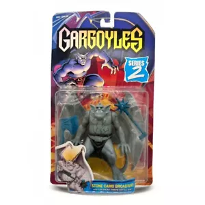 Kenner Toys 1995 Gargoyles Stone Camo Broadway MOC Card Curl - Foto 1 di 11