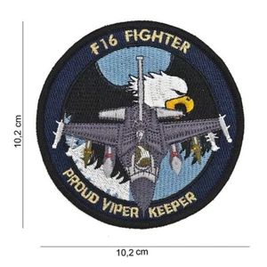 Aufnäher  US Air force  F-16 Fighter Proud Viper  Keeper   ca 10,2  cm - Picture 1 of 1