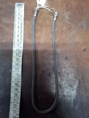 collana tonda 3mm lunga 50cm e bracciale 21 circa bagno argento indiano R snake  - Immagine 1 di 2